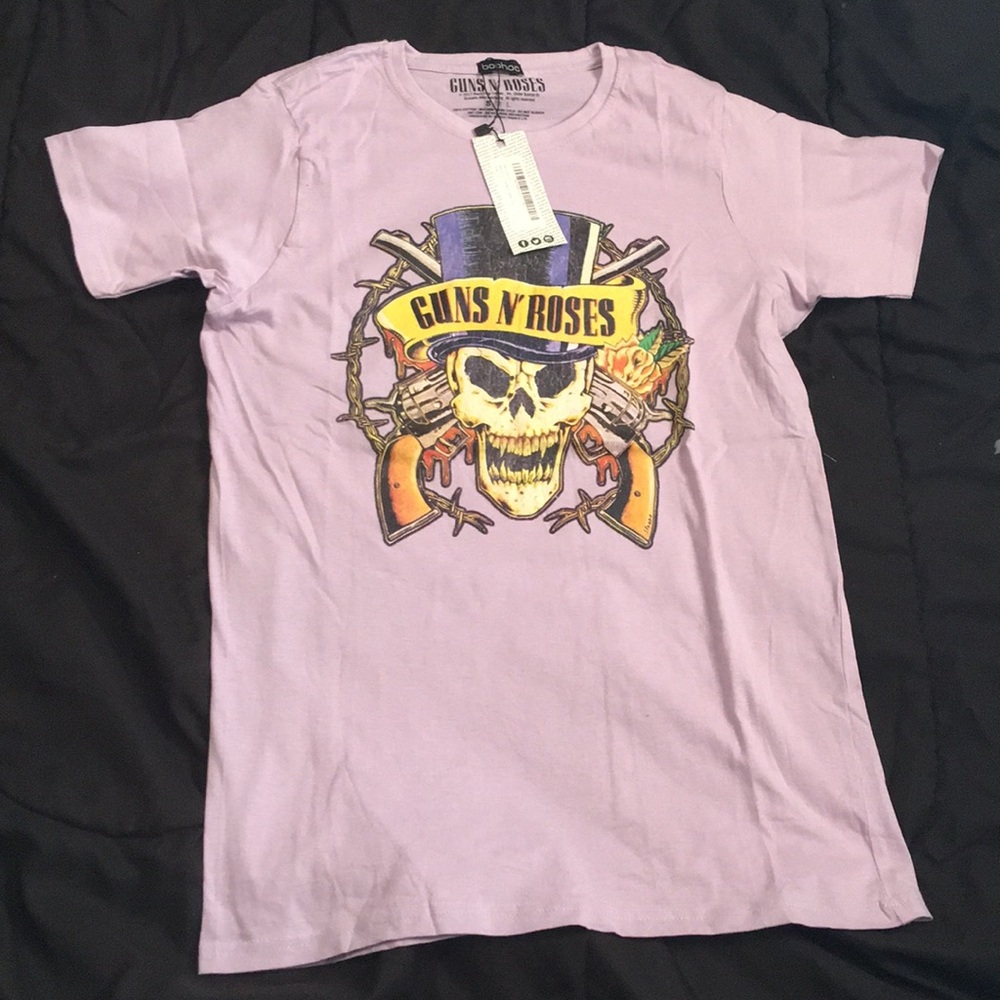 Guns N Roses Lilac Band T-Shirt